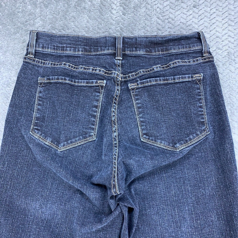 NYDJ Jeans Women's Size 10 Dark Blue Bootcut Lift Tuck USA Made Stretch 30x32 - Picture 14 of 16